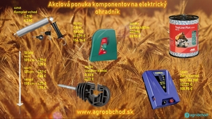 Jarná akcia na komponenty pre elektrický ohradník