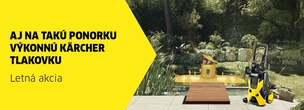 Letná veľkolepá akcia na Kärcher vysokotlakovky!