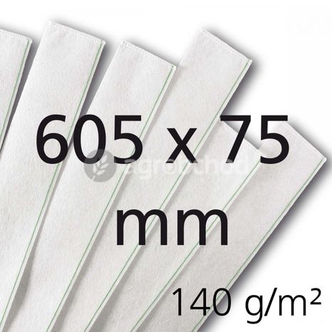 Filtračné rukávce - 605 x 75 mm, 140g