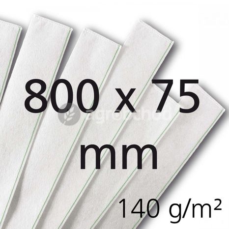 Filtračné rukávce - 800 x 75 mm, 140g