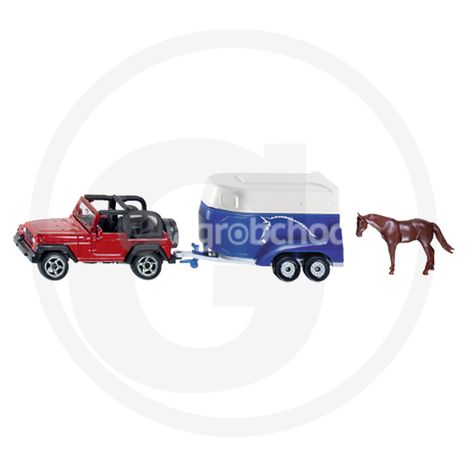 Jeep Siku s prívesom pre kone